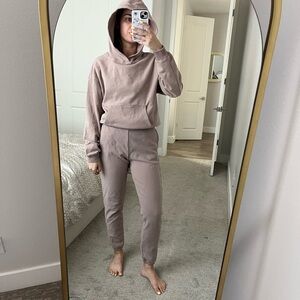 Cozy Taupe Hoodie and Jogger Set